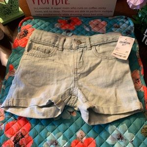 New With Tags Girls Oshkosh Shorts size 3 Toddler